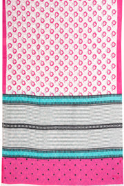Pink Hand Block Printed Cotton Saree