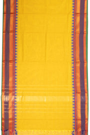 Yellow Handloom Kanchi Cotton Saree