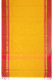 Yellow Handloom Kanchi Cotton Saree