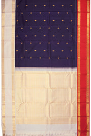Blue Korvai Kanjivaram Silk Saree