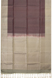 Brown Kanjivaram Soft Silk Saree