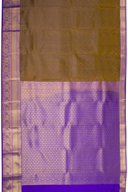 Brown Kanjivaram Blended Silk Saree