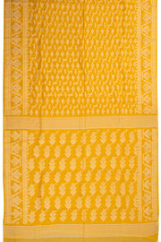 Orange Handloom Jamdani Style Cotton Saree 10072415