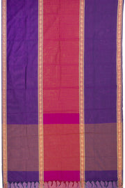 Purple Handloom Chettinad Cotton Saree 10072616