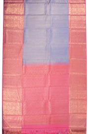 Grey Korvai Bridal Kanjivaram Silk Saree 10072761