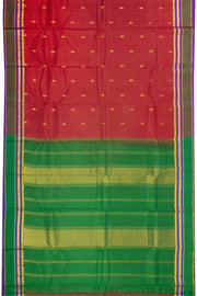 Red Light Weight Kanchipuram Pure Silk Saree 10072811