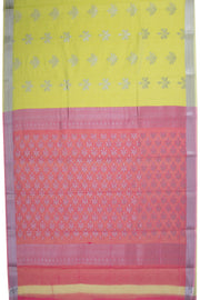 Green South Silk Cotton Saree 10073588