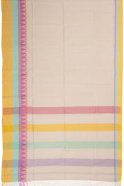 Cream Handloom Maheshwari Saree 10073710