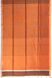 Brown Handloom Maheshwari Saree 10073720