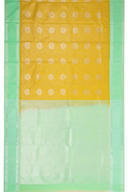 Yellow Lightweight Fancy Kanjivaram Silk Saree with Contrast Pallu 10074881