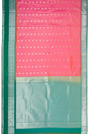 Peach Lightweight Fancy Kanjivaram Silk Saree with Contrast Pallu 10074883