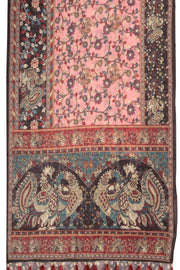 Pink Kalamkari Printed Malai Cotton Saree 10074681
