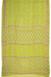Green Hand Block Print Kota Cotton Saree 10074697