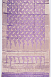 Purple Banarasi Tissue Silk Saree 10074699