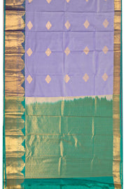 Lavender Kanjivaram Vegan Silk Saree with Contrast Pallu 10074872