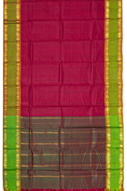 Maroon Kanjivaram Pure Silk Saree with Contrast Pallu 10074888