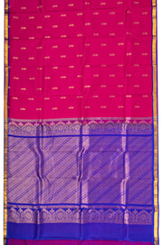 Pink Kanjivaram Pure Silk Saree with Contrast Pallu 10074890