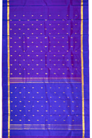 Purple Kanjivaram Pure Silk Saree with Contrast Pallu 10074893