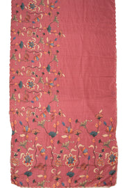 Pink Printed Kalamkari Semi Tussar Silk Saree 10074914