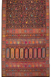 Black Handloom Kashmir Kani Silk Saree 10075404