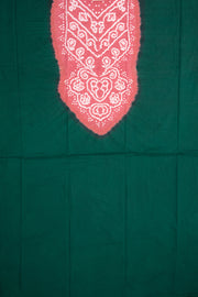 Green Bandhani Mukaish Embroidery 3 Piece Salwar Suit Material 10075472