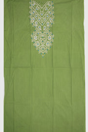 Green Bandhani Mirror Work 3 - Piece Salwar Suit Material 10075477