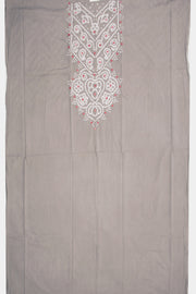 Grey Bandhani Mirror Work 3 - Piece Salwar Suit Material 10075479