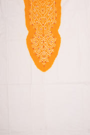 Yellow Bandhani Mirror Work 3 Piece Salwar Suit Material 10075483