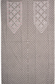 Grey Bandhani Mirror Work 3 Piece Salwar Suit Material 10075485