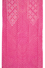 Pink Bandhani Mirror Work 3 - Piece Salwar Suit Material 10075487