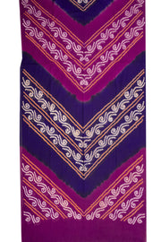 Purple Bandhani Mulmul Cotton Saree 10075490