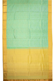 Turquoise Green Nakashi Kanjivaram Silk Saree 10075523