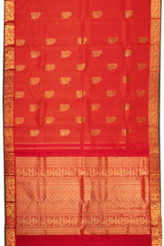Husker Red Nakashi Kanjivaram Silk Saree 10075525