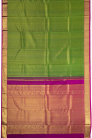 Dark Green Nakashi Kanjivaram Silk Saree 10075526
