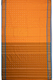 Yellow Kanjivaram Vegan Viscose Silk Saree With Stripes Design 10075609