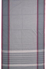 Grey Handloom Chettinad Cotton Saree 10075807