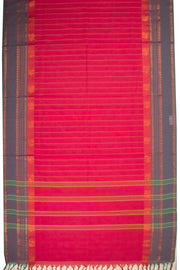 Pink Handloom Chettinad Cotton Saree 10075818