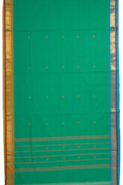 Blue Handloom Chettinad Cotton Saree 10075830