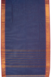 Blue Handloom Chettinad Cotton Saree 10075872