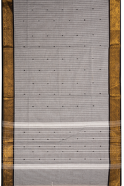 Grey Handloom Chettinad Cotton Saree 10075910