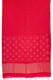 Pink Bandhani Mulberry Silk Saree 10076911