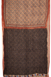 Brown Kota Silk Cotton Saree Without Blouse 10076922