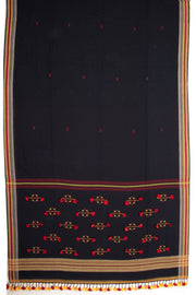 Black Handloom Bhujodi Cotton Saree 10076924