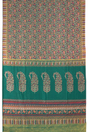 Green Kashmiri Printed Silk Saree  10076935