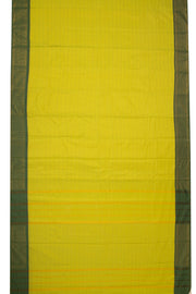 Lime Yellow Kanjivaram Vegan Silk Saree 10077091