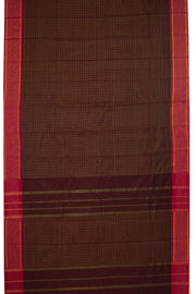 Brown Kanjivaram Vegan Silk Saree 10077092