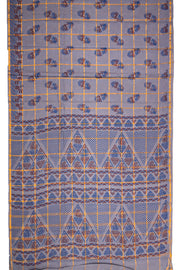 Grey Handcrafted Sungudi Cotton Saree 10077128