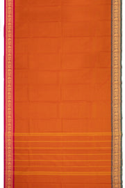 Orange Handloom Chettinad Cotton Saree 10077294