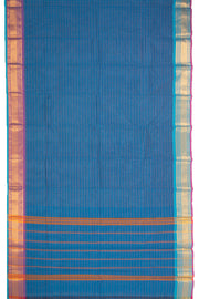 Blue Handloom Chettinad Cotton Saree 10077303