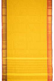 Mustard Yellow Handloom Chettinad Cotton Saree 10077304
